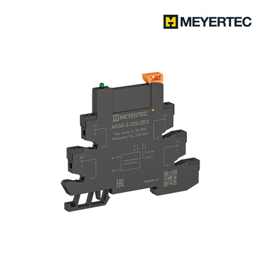 Модуль твердотельное реле и колодка MEYERTEC серии MSSR в компактном корпусе