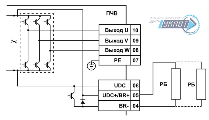 Схемы подключения тормозных резисторов