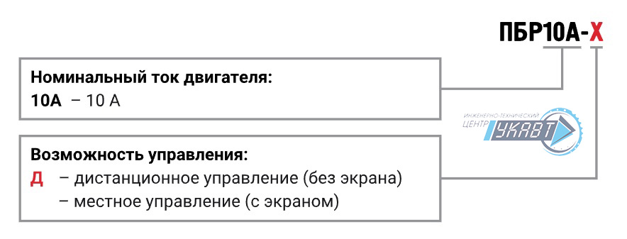 Модификация для заказа ПБР10А М01