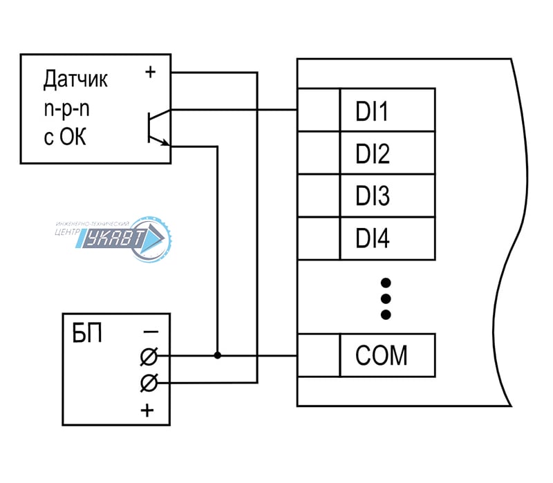 МК210-301(311) схема подключения контактные датчики