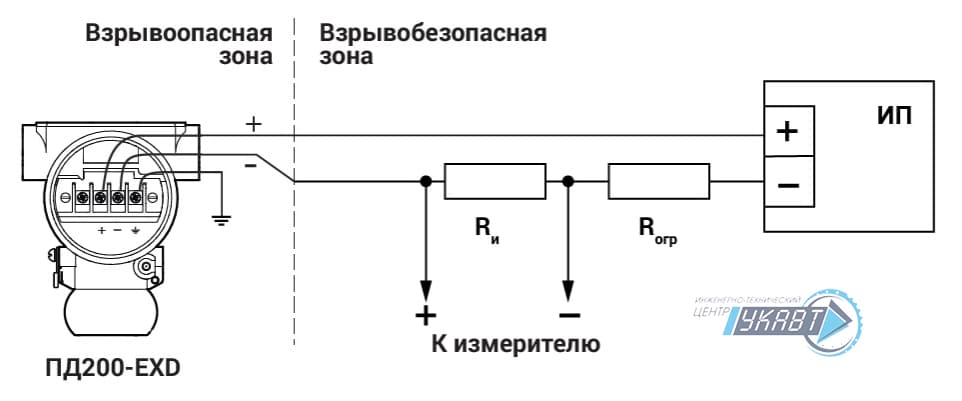 Схема подключения ПД100-EXD