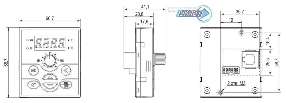 Габаритные размеры AFD-LPNL.11