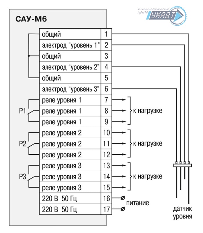 Схемы подключения САУ-М6